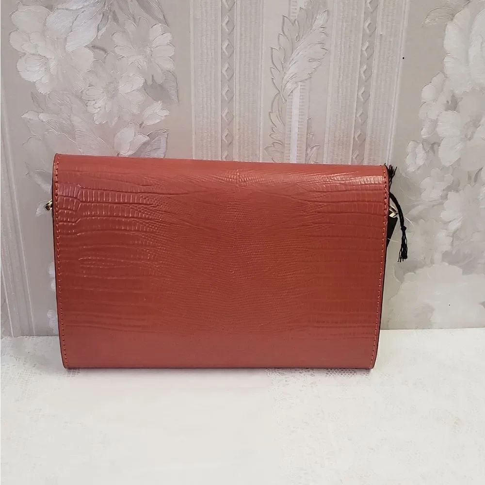 Viola Castellani Chain Crossbody Leather Bag NWT - Picture 2 of 5